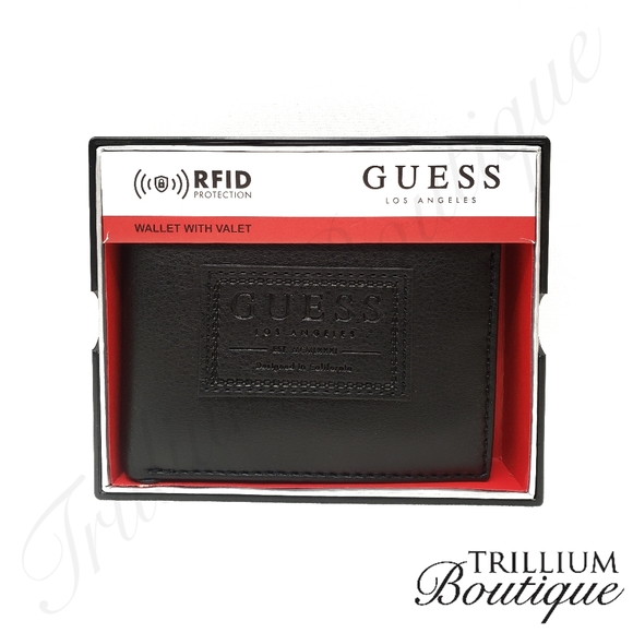 Guess Other - GUESS RFID Protection Black Wallet & Valet NWT